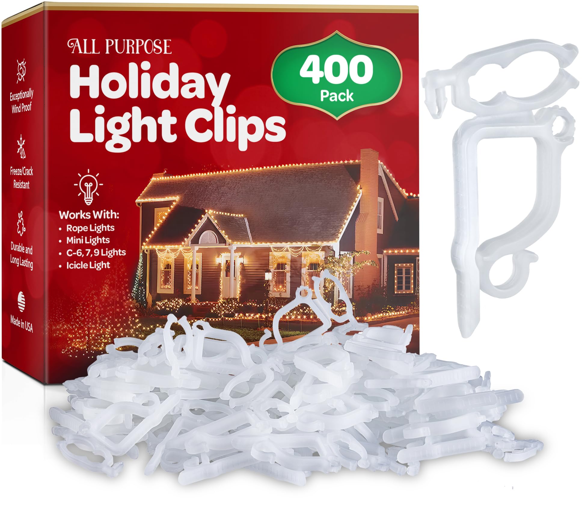 Set De 400 Clips De Luz Navideños Multiusos Sewanta - Venta Internacional. $1,211