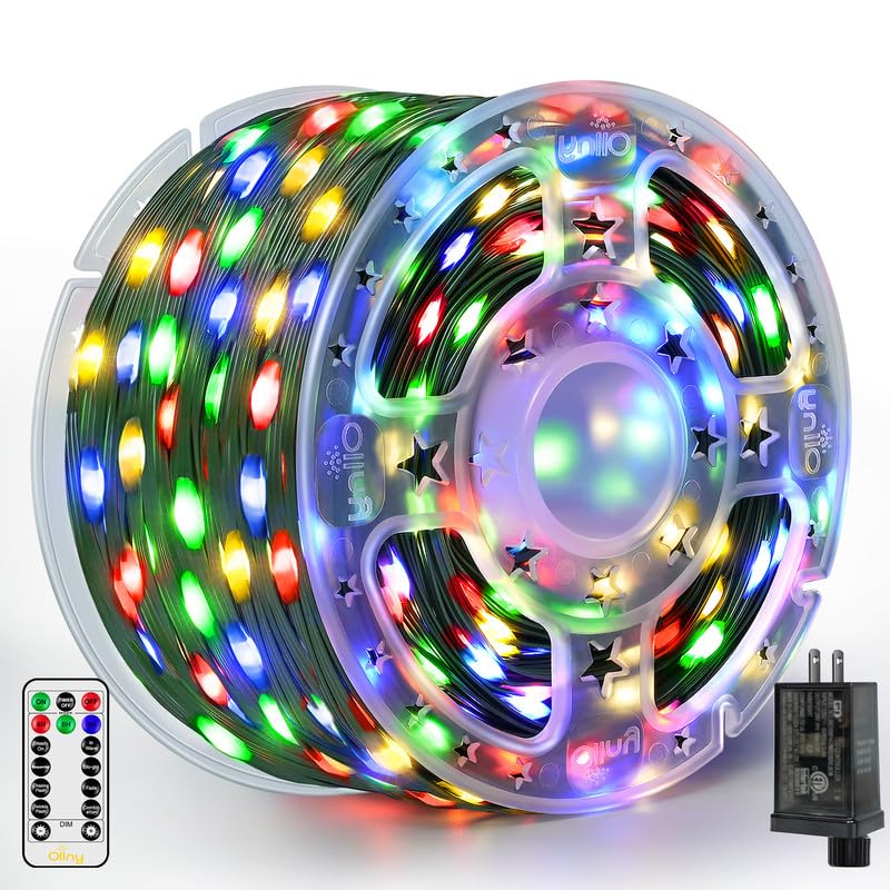 Luces Navideñas Ollny 1000 Led, 100 M, Ip67, Impermeables Con Mando A Distancia - Venta Internacional. $1,559