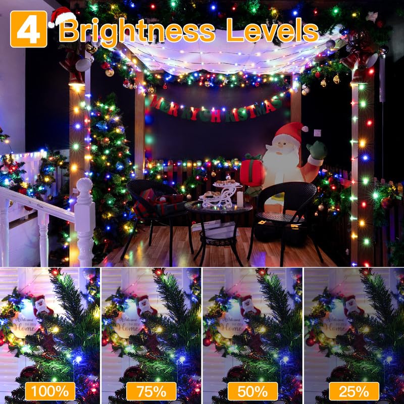 Foto 7 | Luces Navideñas Ollny 1000 Led, 100 M, Ip67, Impermeables Con Mando A Distancia - Venta Internacional.