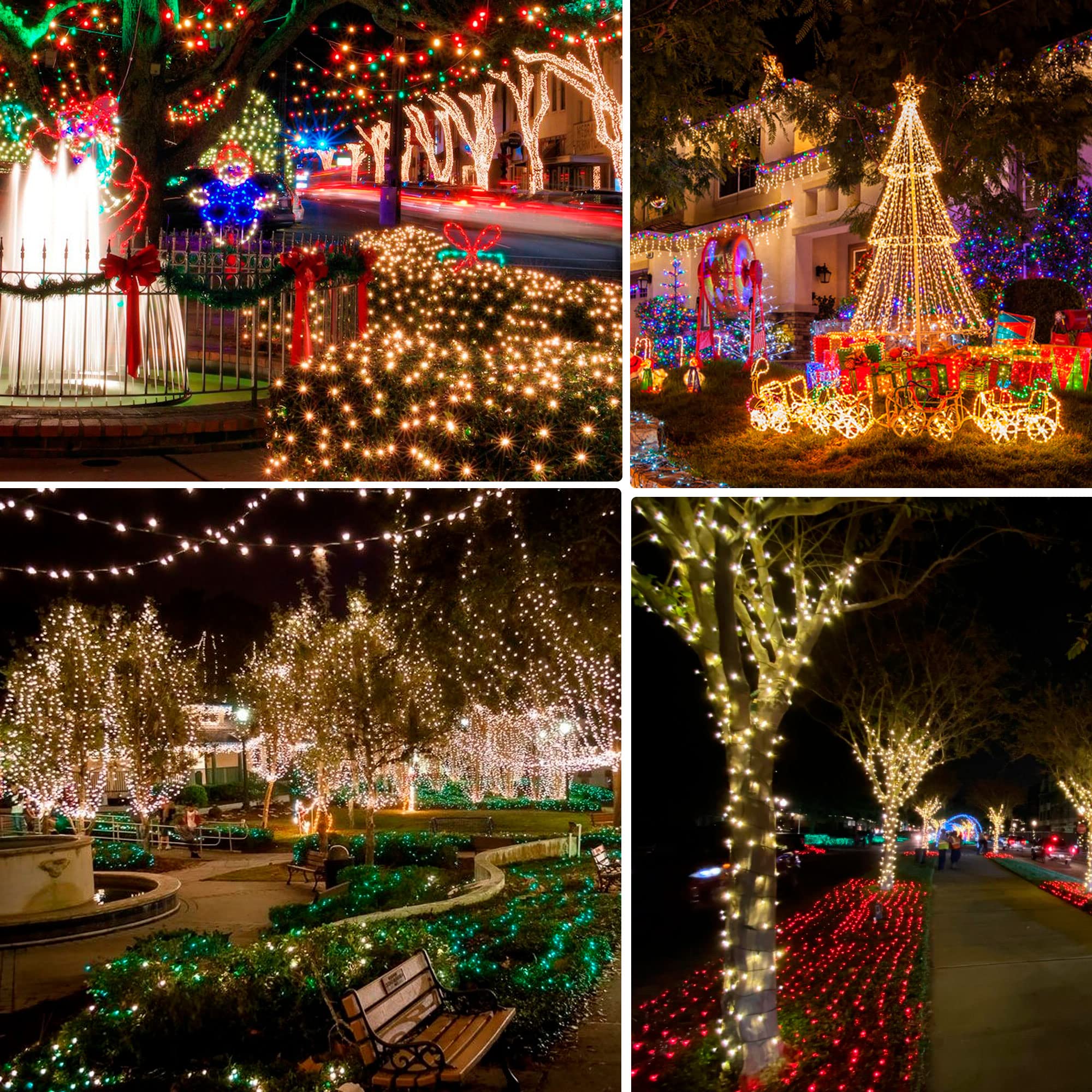 Foto 7 | Cadena De Luces Solares Navideñas Para Exteriores, Deslumbrante, 400 Led - Venta Internacional.