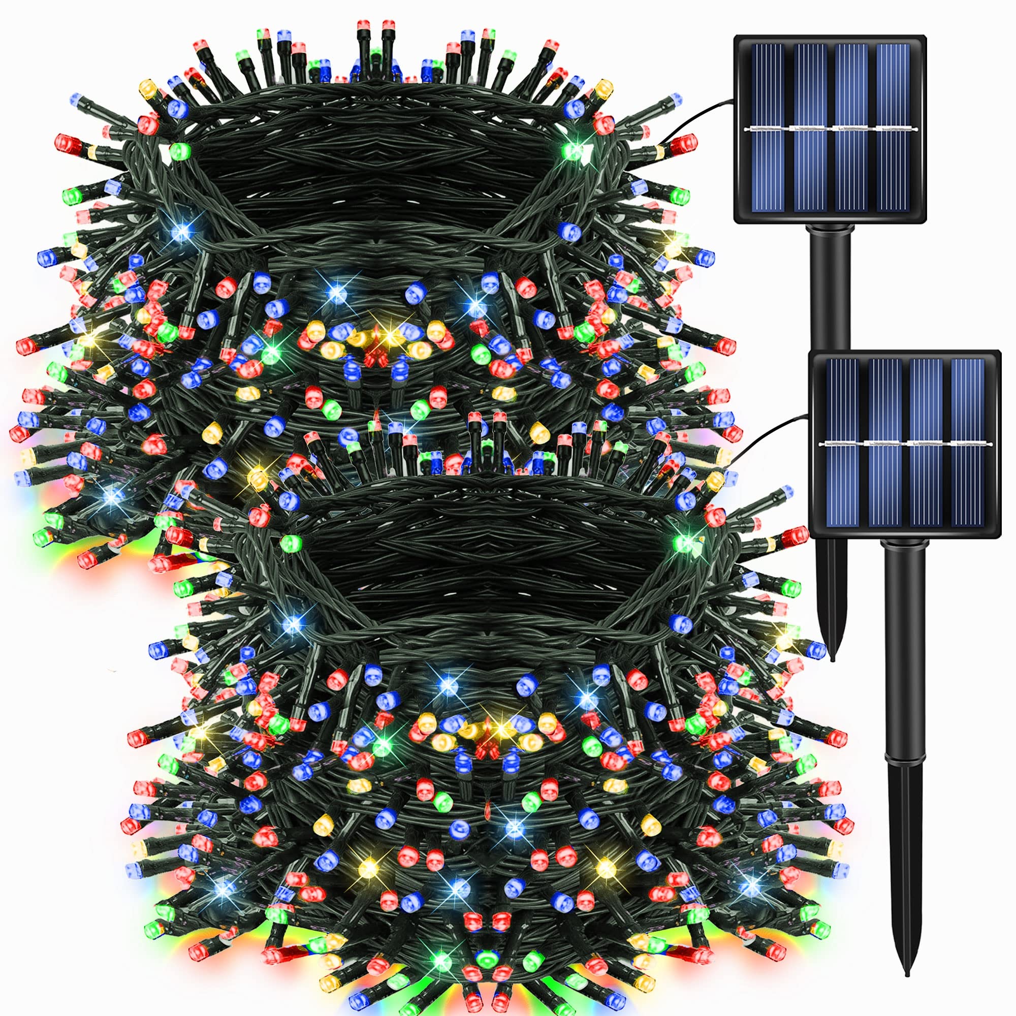 Cadena De Luces Solares Navideñas Para Exteriores, Deslumbrante, 400 Led - Venta Internacional. $1,009