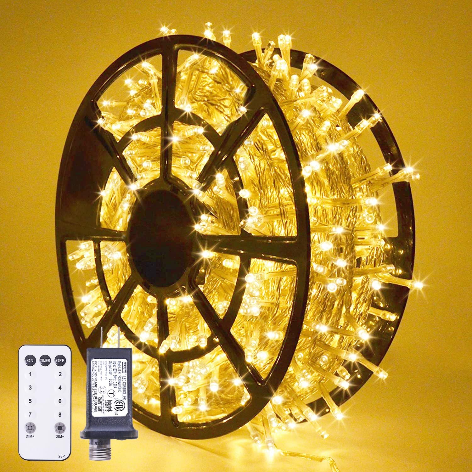 Luces Navideñas Jmexsuss, 168 Pies, 600 Led, Impermeables, 8 Modos - Venta Internacional. $1,406