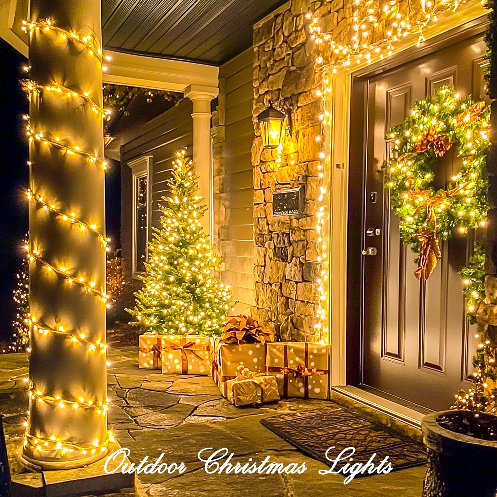 Foto 4 pulgar | Luces Navideñas Jmexsuss 200 Led, Blanco Cálido, 20 M, Interior/exterior - Venta Internacional.