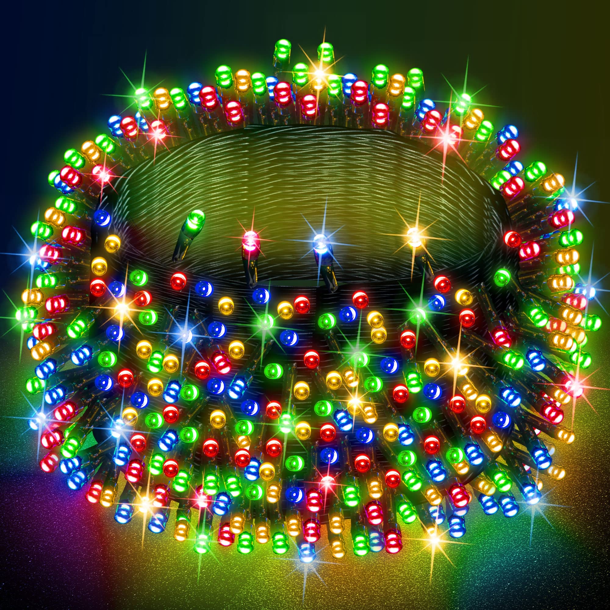 Guirnalda De Luces Navideñas Deslumbrantes, 82 Pies, 1000 Led, 8 Modos - Venta Internacional. $1,192