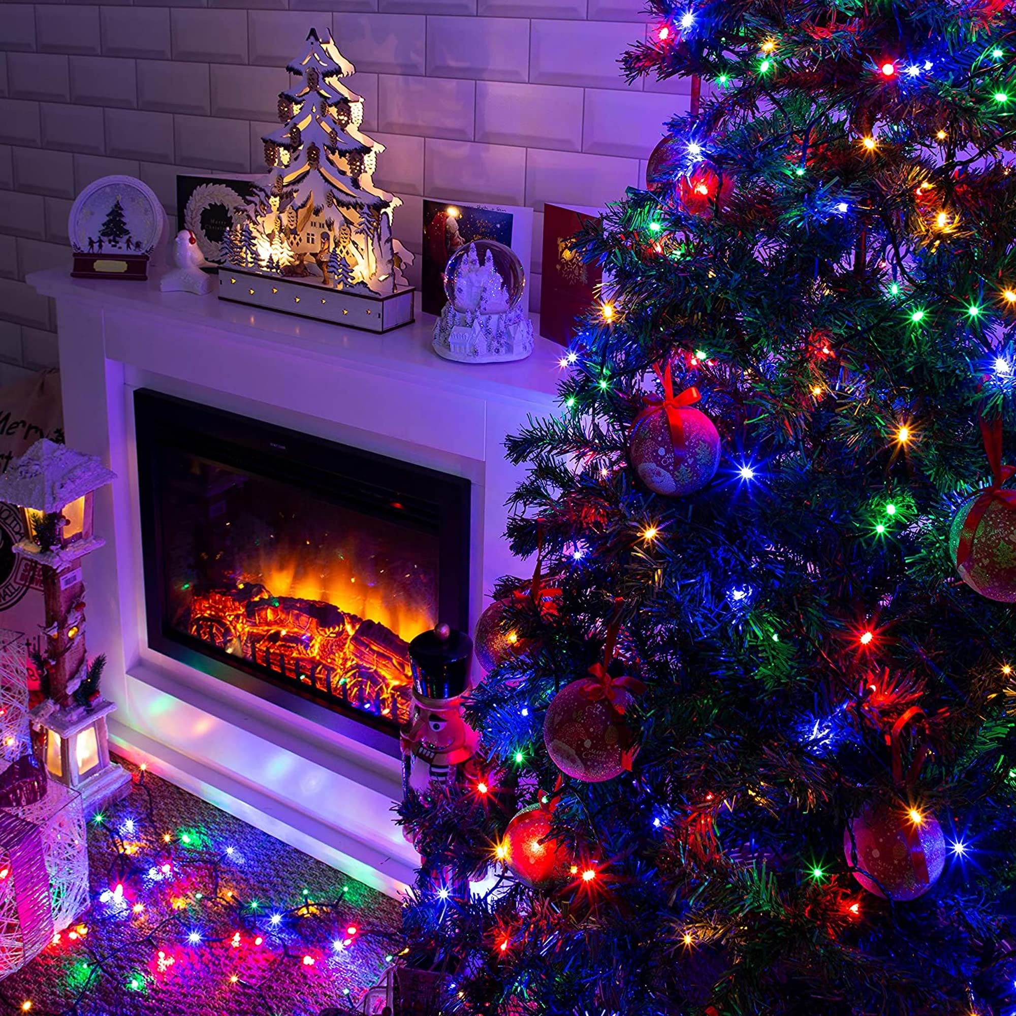 Foto 4 pulgar | Guirnalda De Luces Navideñas Deslumbrantes, 82 Pies, 1000 Led, 8 Modos - Venta Internacional.