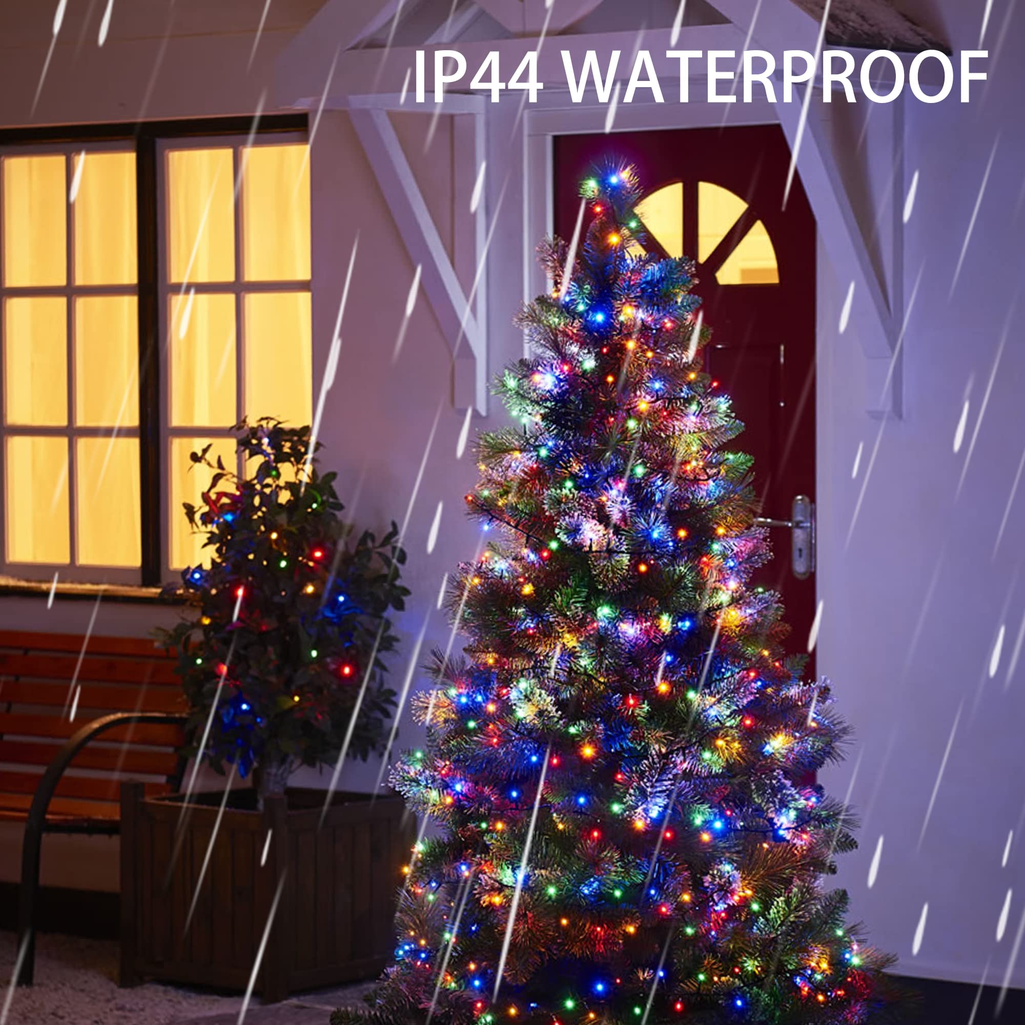 Foto 5 | Guirnalda De Luces Navideñas Deslumbrantes, 82 Pies, 1000 Led, 8 Modos - Venta Internacional.