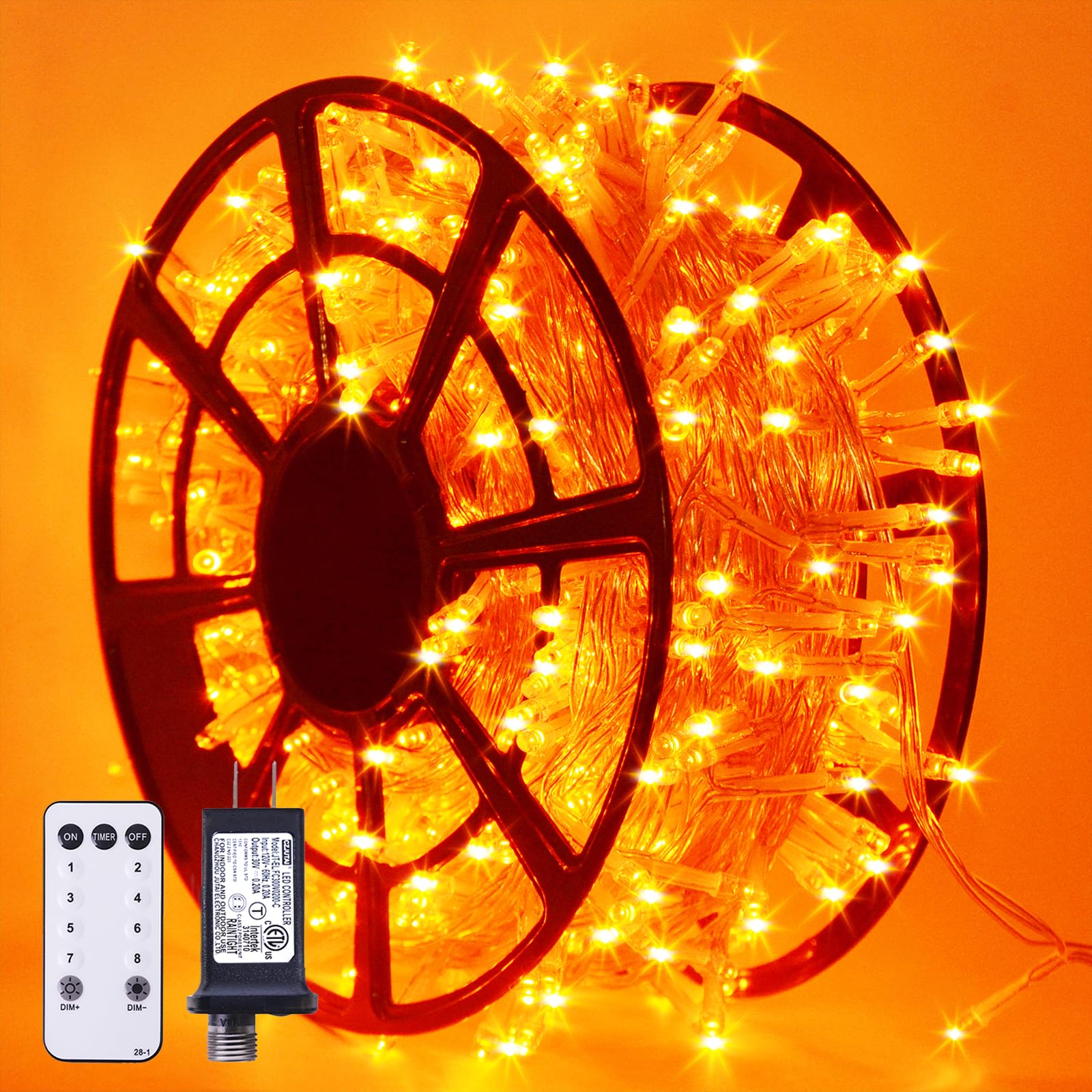 Luces Led De Acción De Gracias Jmexsuss 600 Naranja Para Exteriores - Venta Internacional. $1,359