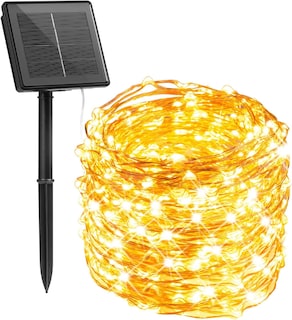 Foto 1 | Guirnalda De Luces Solares Minetom, 33 M, 100 Led, Color Blanco Cálido - Venta Internacional.