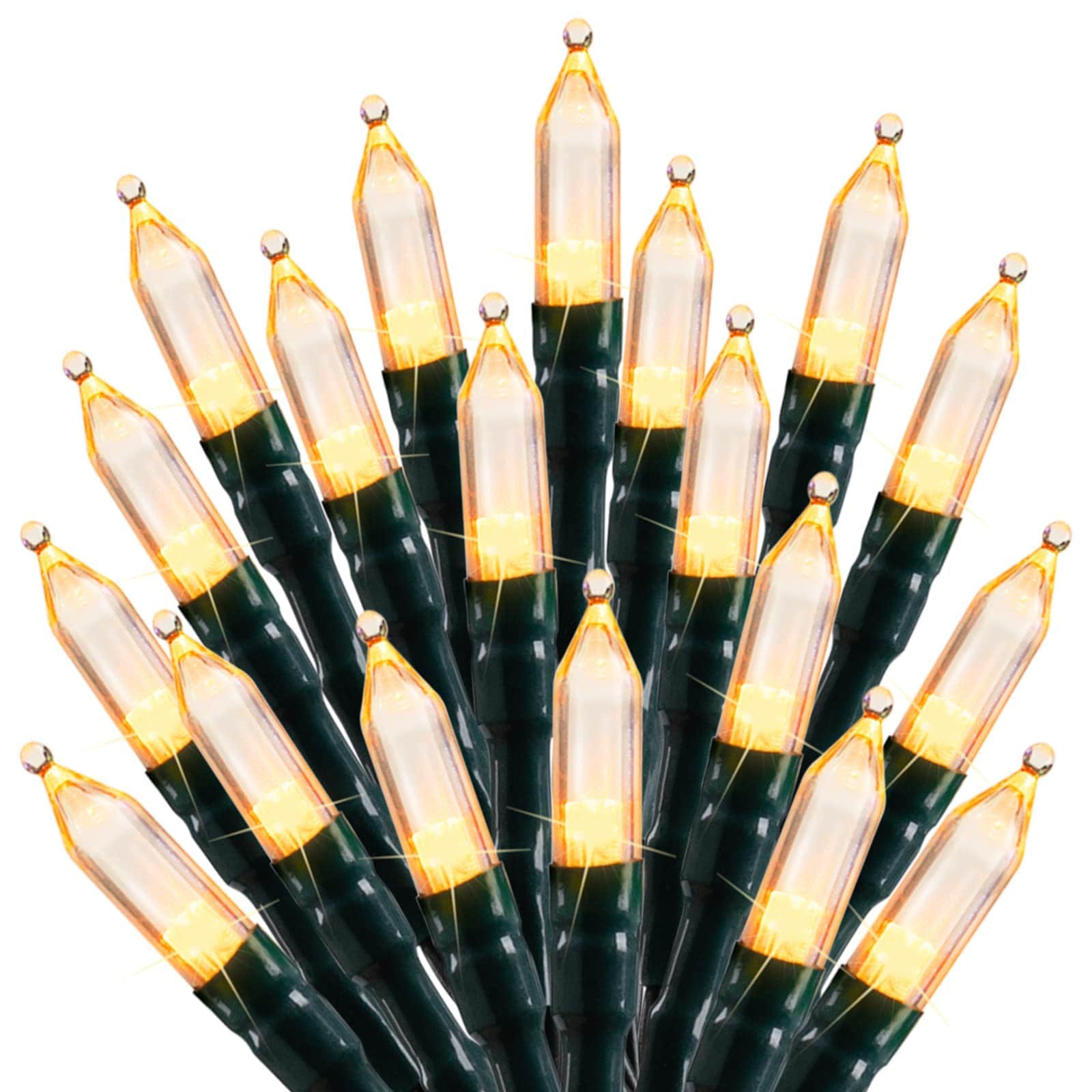 Miniluces Led Navideñas Minetom, 75 Pies, 200 Led, Color Blanco Cálido - Venta Internacional. $961