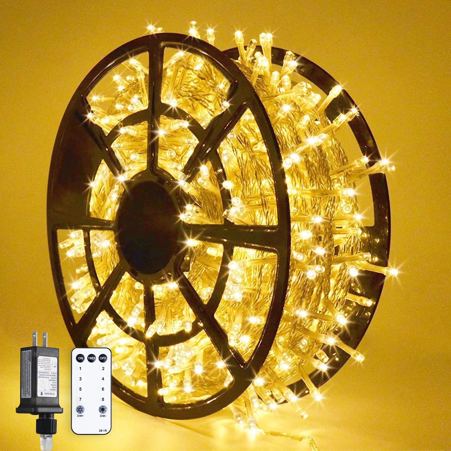 Luces Navideñas Jmexsuss 1000 Led, Blanco Cálido, 272 Pies - Venta Internacional. $1,816