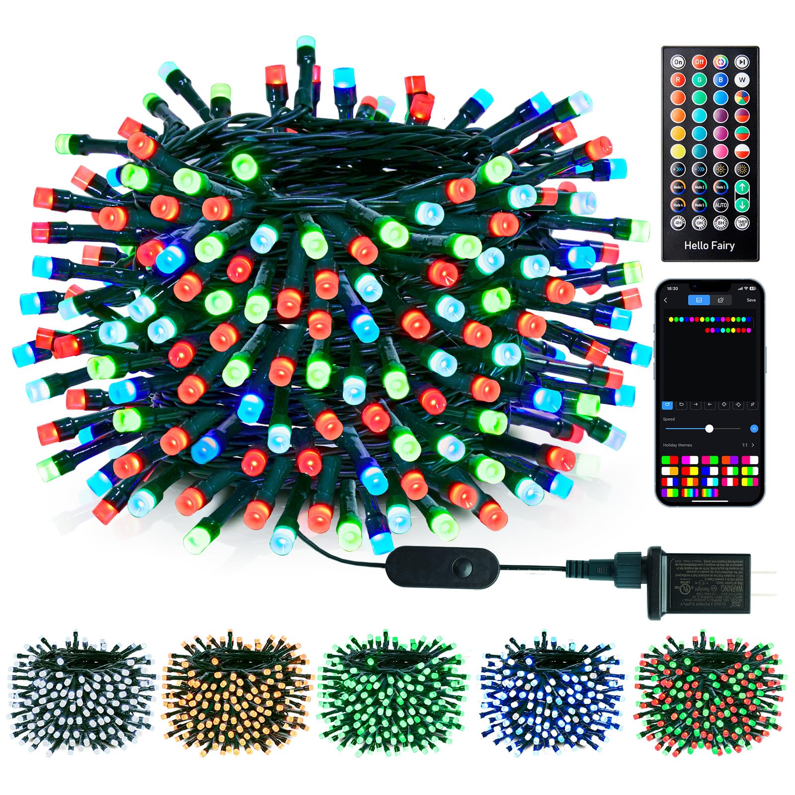 Luces Navideñas Minetom Que Cambian De Color 800 Led 264m - Venta Internacional.