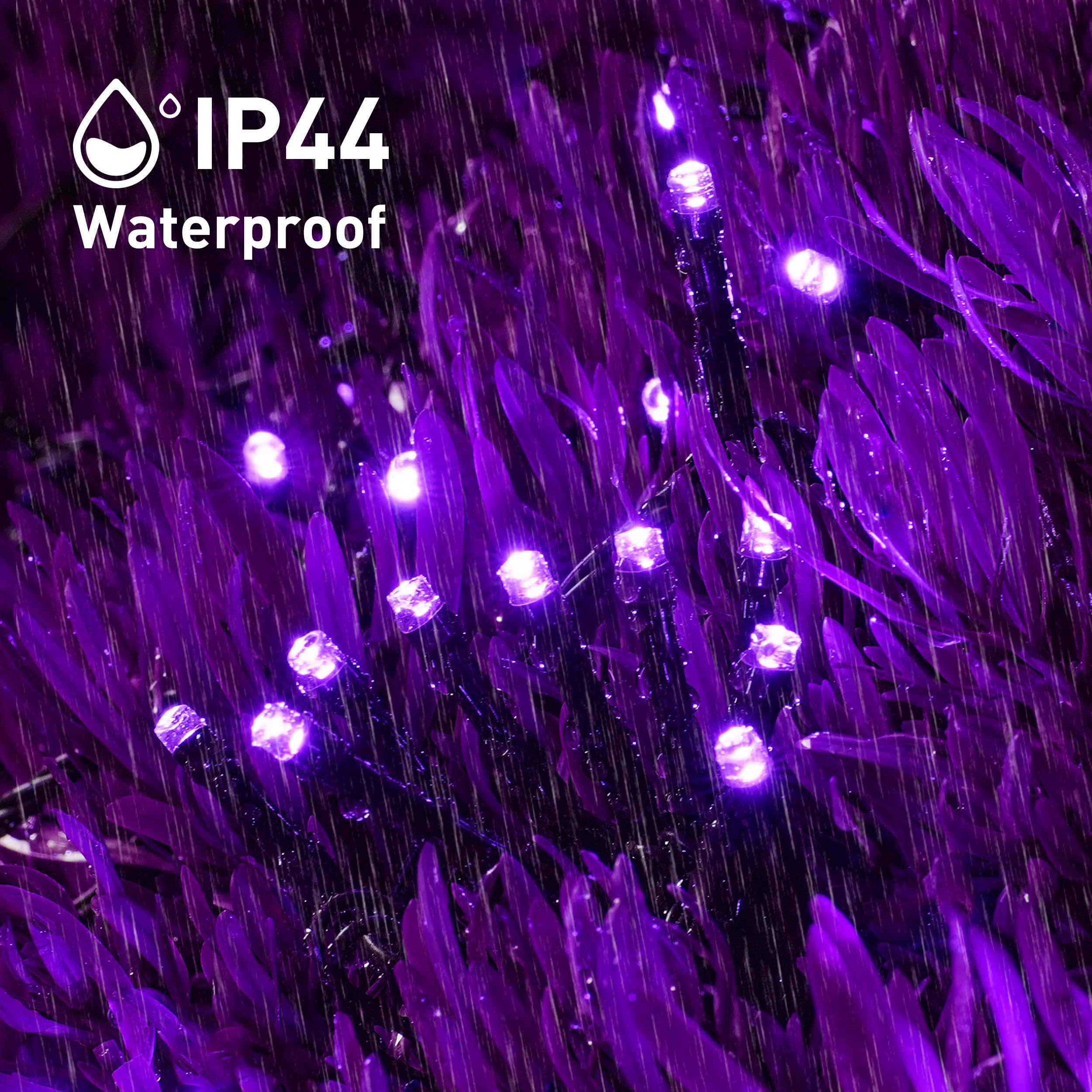 Foto 7 pulgar | Luces Solares Navideñas Jmexsuss, Color Morado, 400 Led, 46 M, Paquete De 2 - Venta Internacional.