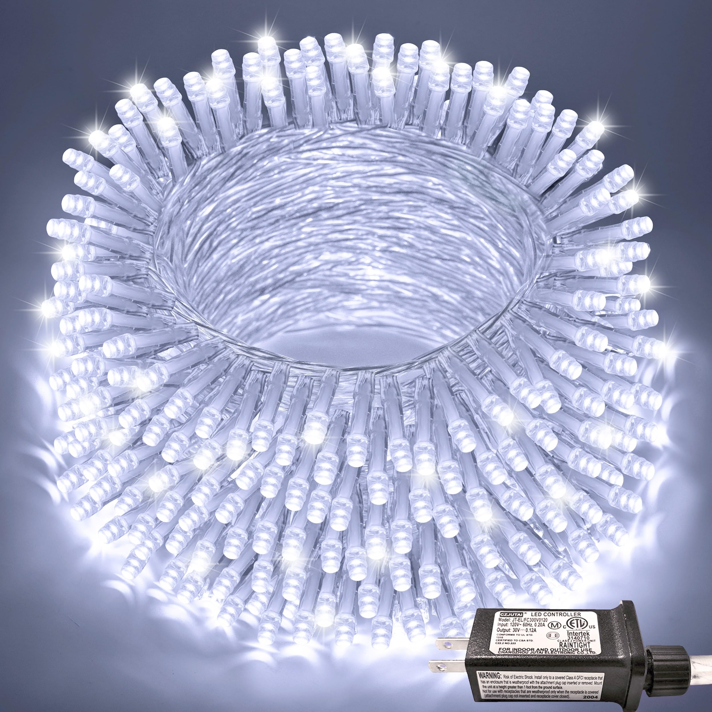 Foto 2 pulgar | Cadena De Luces Led Jmexsuss De 66 Pies Y 200 Led, Color Blanco, Navidad, Para Interiores Y Exteriores - Venta Inte