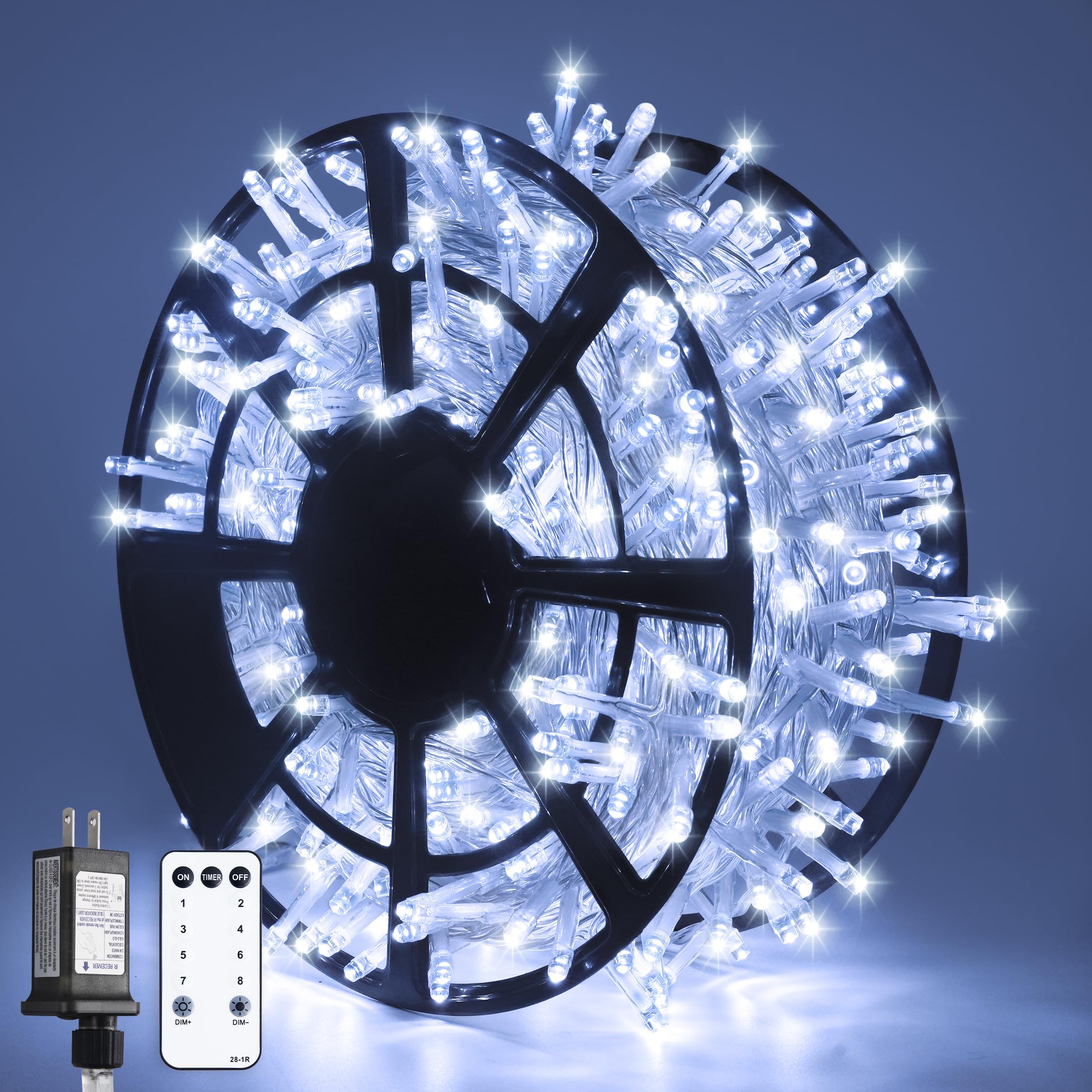 Luces Navideñas Jmexsuss De 168 Pies Y 600 Led Blancas A Prueba De Agua - Venta Internacional. $1,332