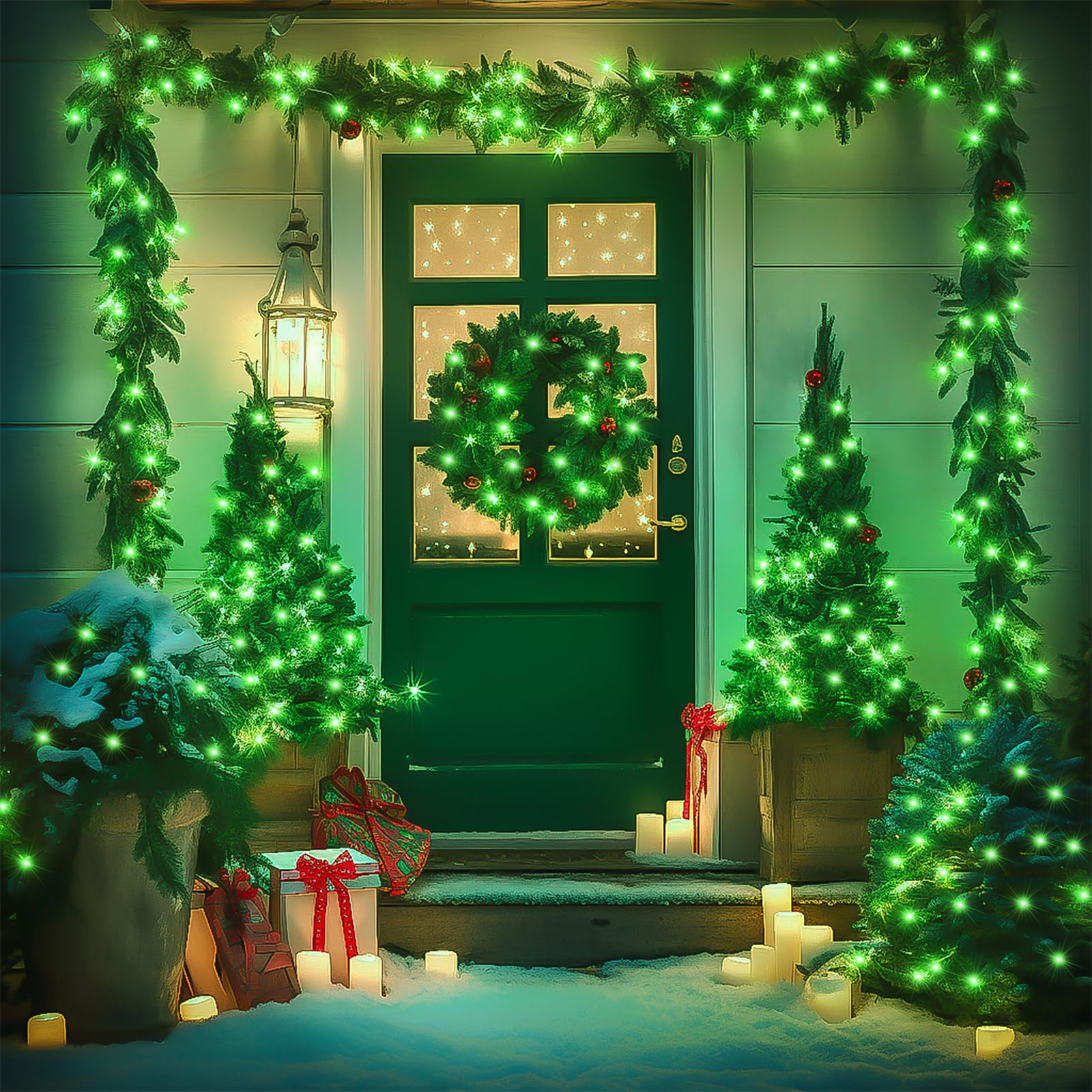 Foto 7 pulgar | Luces Navideñas Jmexsuss Conectables, 100 Led Verdes, 33 M - Venta Internacional.