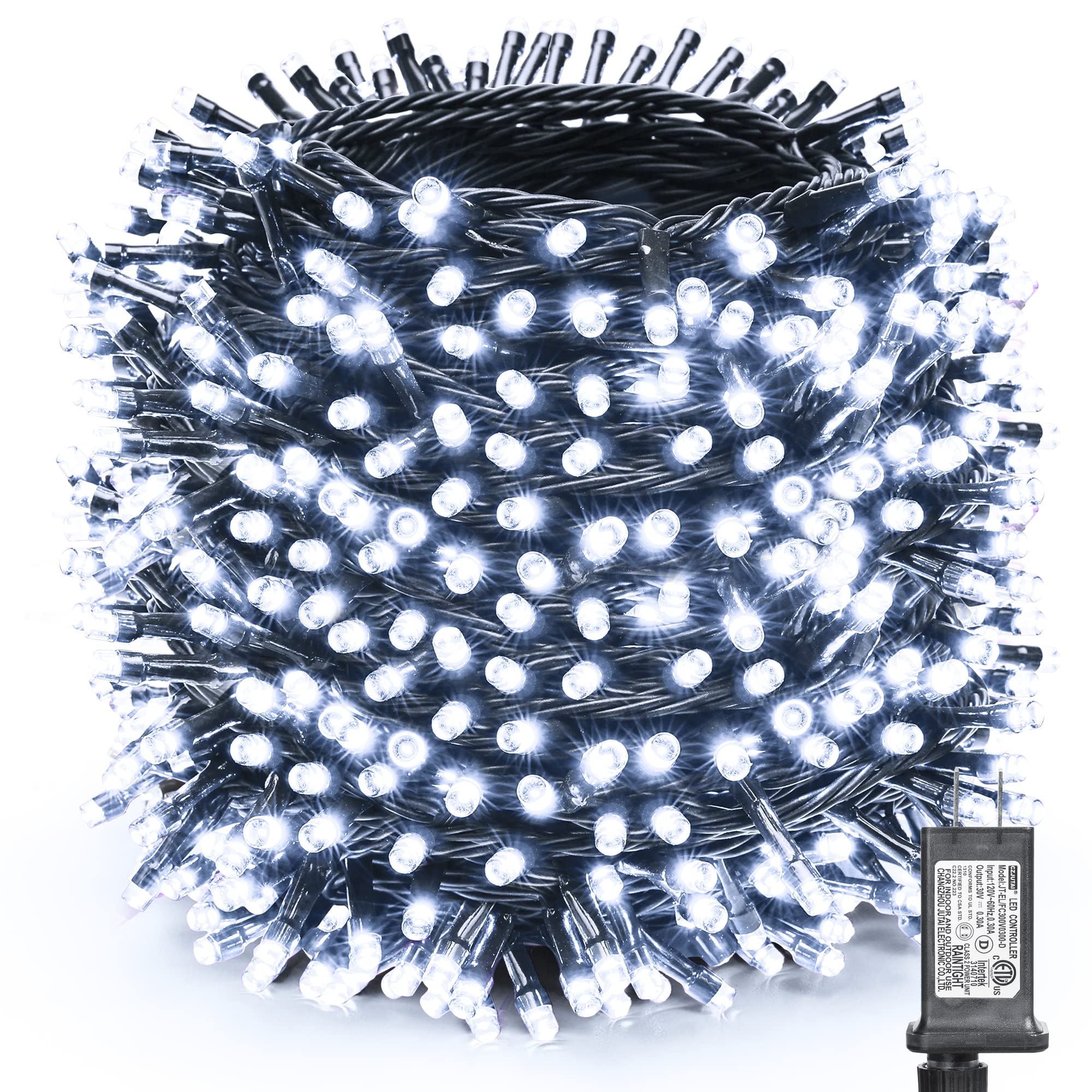 Luces Navideñas Toodour, 338 Pies, 1000 Led, 8 Modos, Color Blanco Frío - Venta Internacional.