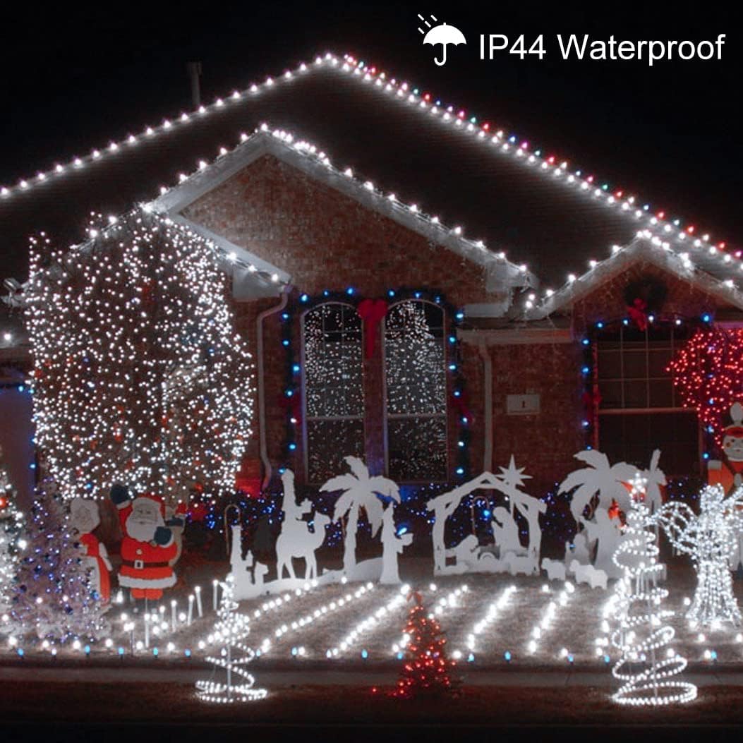 Foto 4 | Luces Navideñas Toodour, 338 Pies, 1000 Led, 8 Modos, Color Blanco Frío - Venta Internacional.