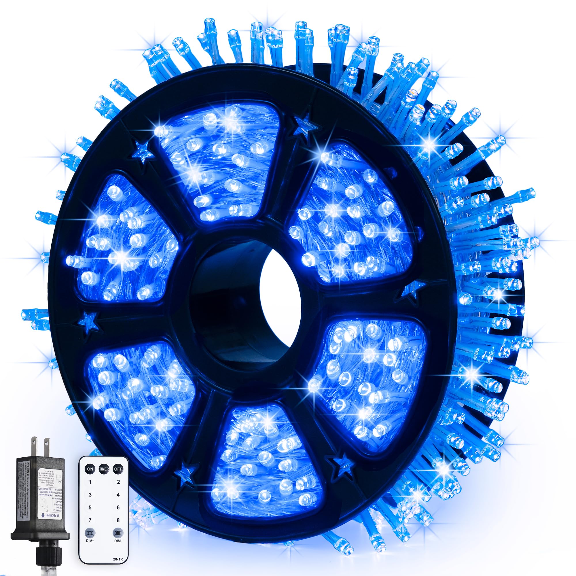 Foto 1 | Luces Navideñas Jmexsuss 600 Led Azules De 168 Pies A Prueba De Agua - Venta Internacional.