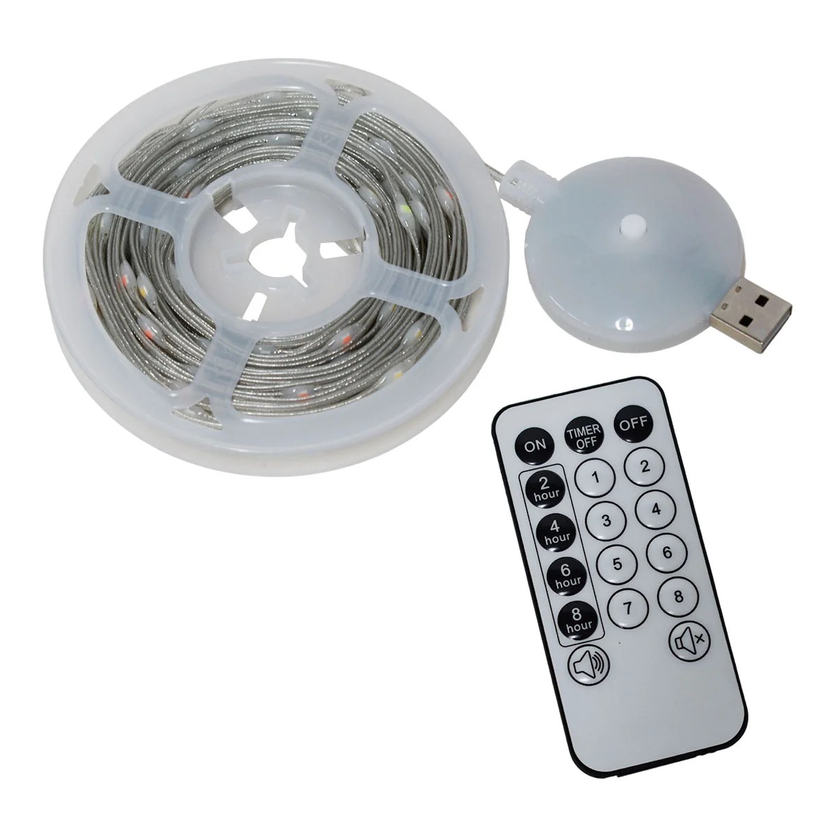 Serie Led Navideña De 10 Mtrs Multicolor Con 7  Melodías Navideñas Y Control