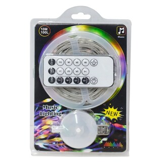 Foto 2 | Serie Led Navideña De 10 Mtrs Multicolor Con 7 Melodías Navideñas Y Control