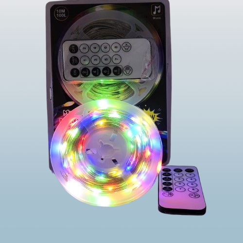 Foto 5 pulgar | Serie Led Navideña De 10 Mtrs Multicolor Con 7  Melodías Navideñas Y Control