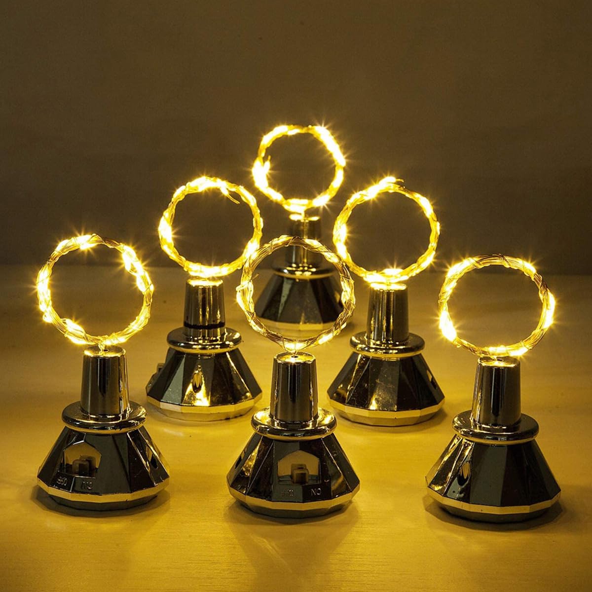 Foto 3 pulgar | Luces Solares Para Botellas De Vino, 2 M, 20 Led, Alambre De Cobre, Cadena De Hadas - Venta Internacional.