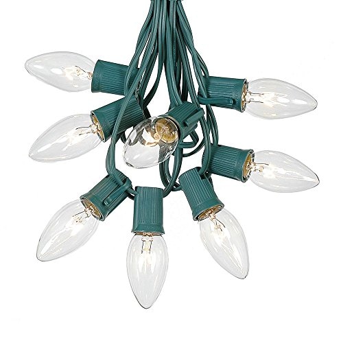 Juego De Guirnaldas Navideñas Novelty Lights C9, Transparentes, 7 W, 25 M - Venta Internacional. $677