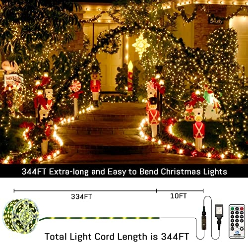 Foto 7 pulgar | Cadena De Hadas Led Eueasy 1000 De Luces Navideñas, 105 M, Impermeable - Venta Internacional.