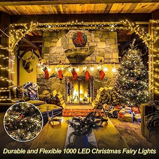 Foto 7 | Cadena De Hadas Led Eueasy 1000 De Luces Navideñas, 105 M, Impermeable - Venta Internacional.
