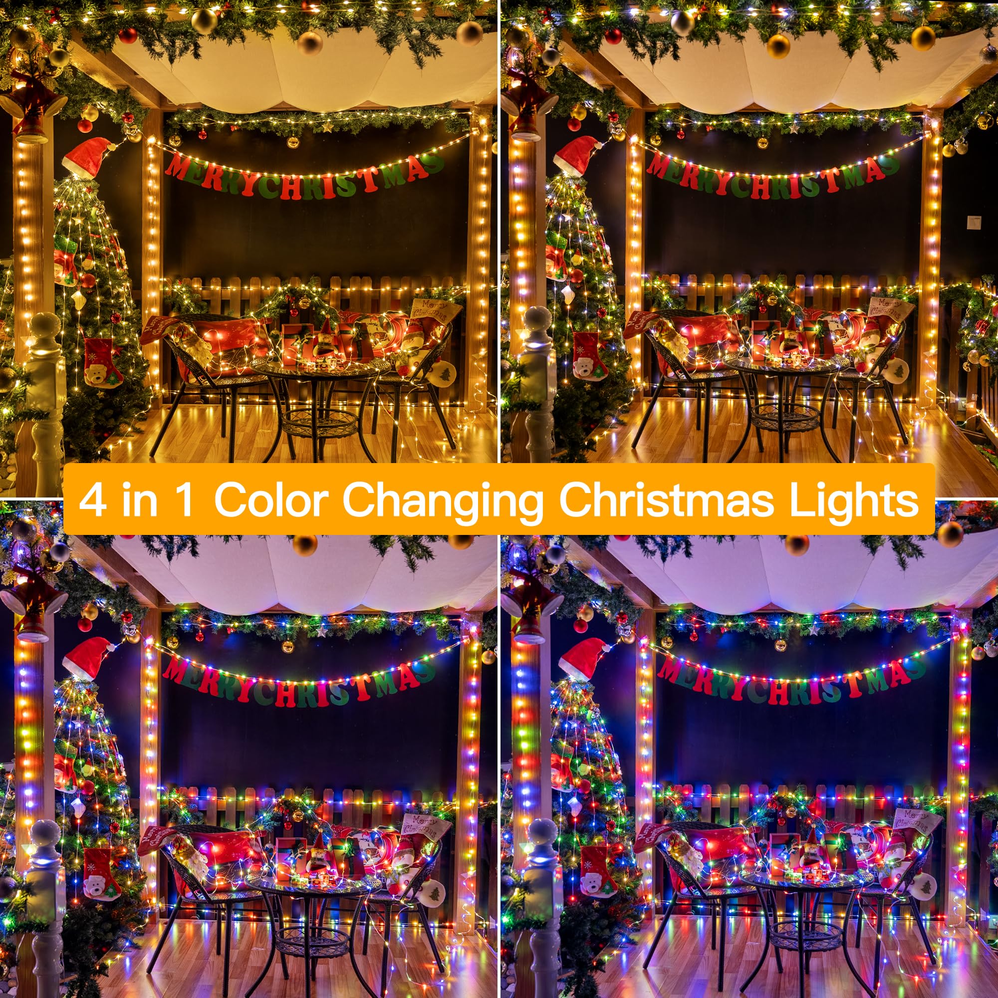 Foto 4 pulgar | Luces Navideñas Ollny Cálidas Y Multicolores 600 Led 60 M - Venta Internacional.