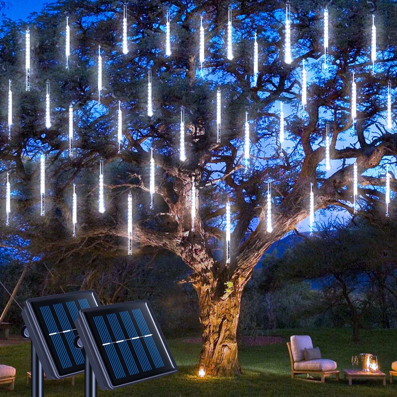 Foto 1 | Luces Solares Navideñas Con Forma De Meteorito Jmexsuss, Paquete De 2 - Venta Internacional.