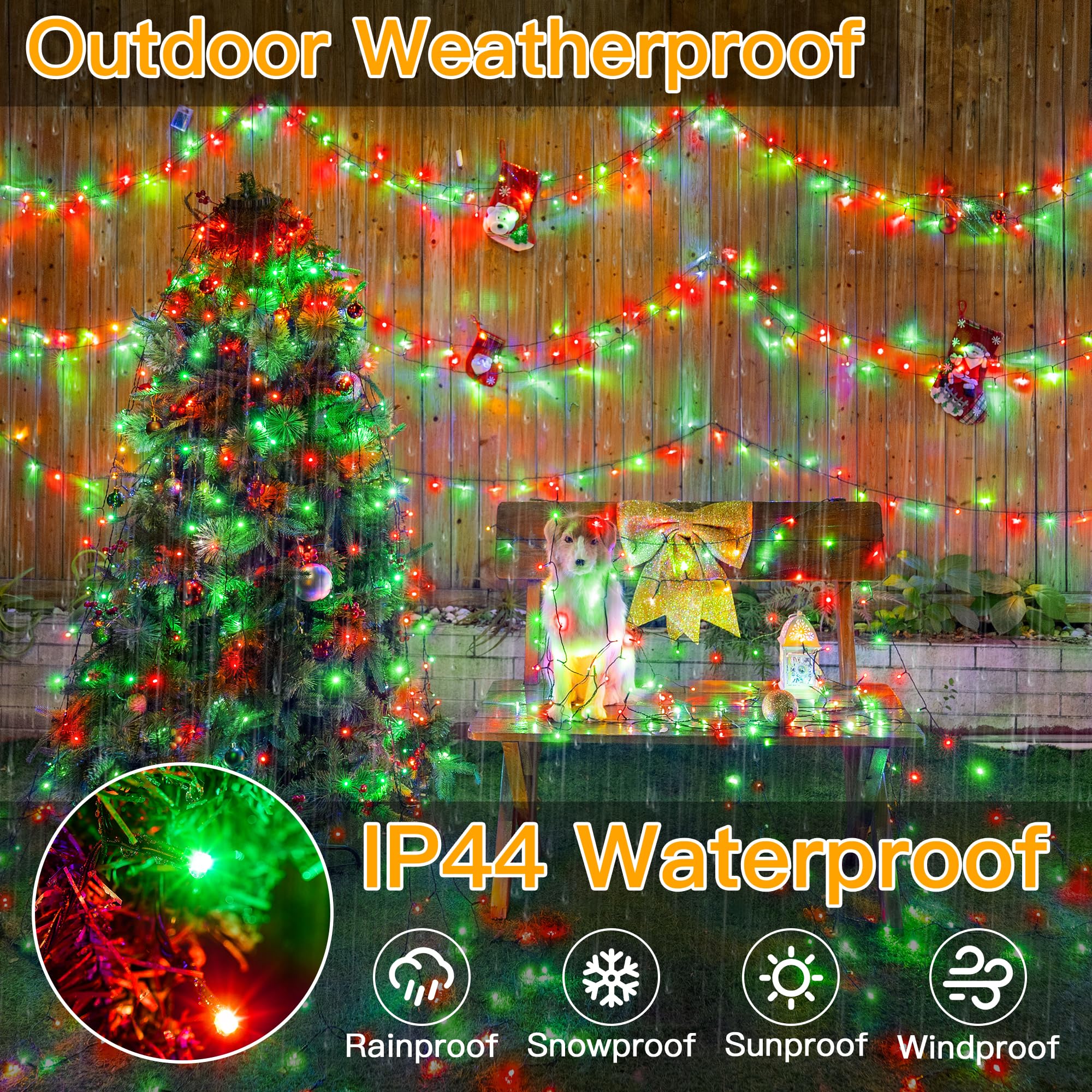 Foto 6 pulgar | Luces Navideñas Ollny 500led De 50 M Con 8 Modos Y Control Remoto - Venta Internacional.