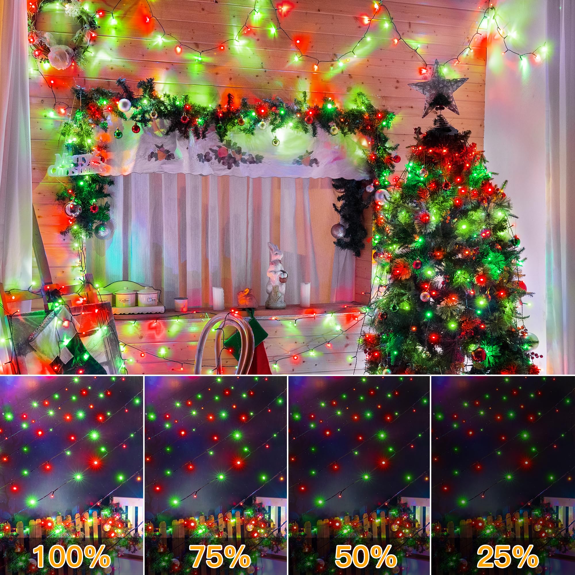 Foto 6 | Luces Navideñas Ollny 500led De 50 M Con 8 Modos Y Control Remoto - Venta Internacional.