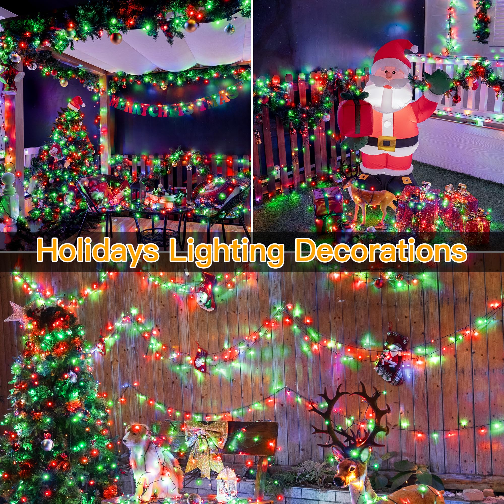 Foto 7 | Luces Navideñas Ollny 500led De 50 M Con 8 Modos Y Control Remoto - Venta Internacional.