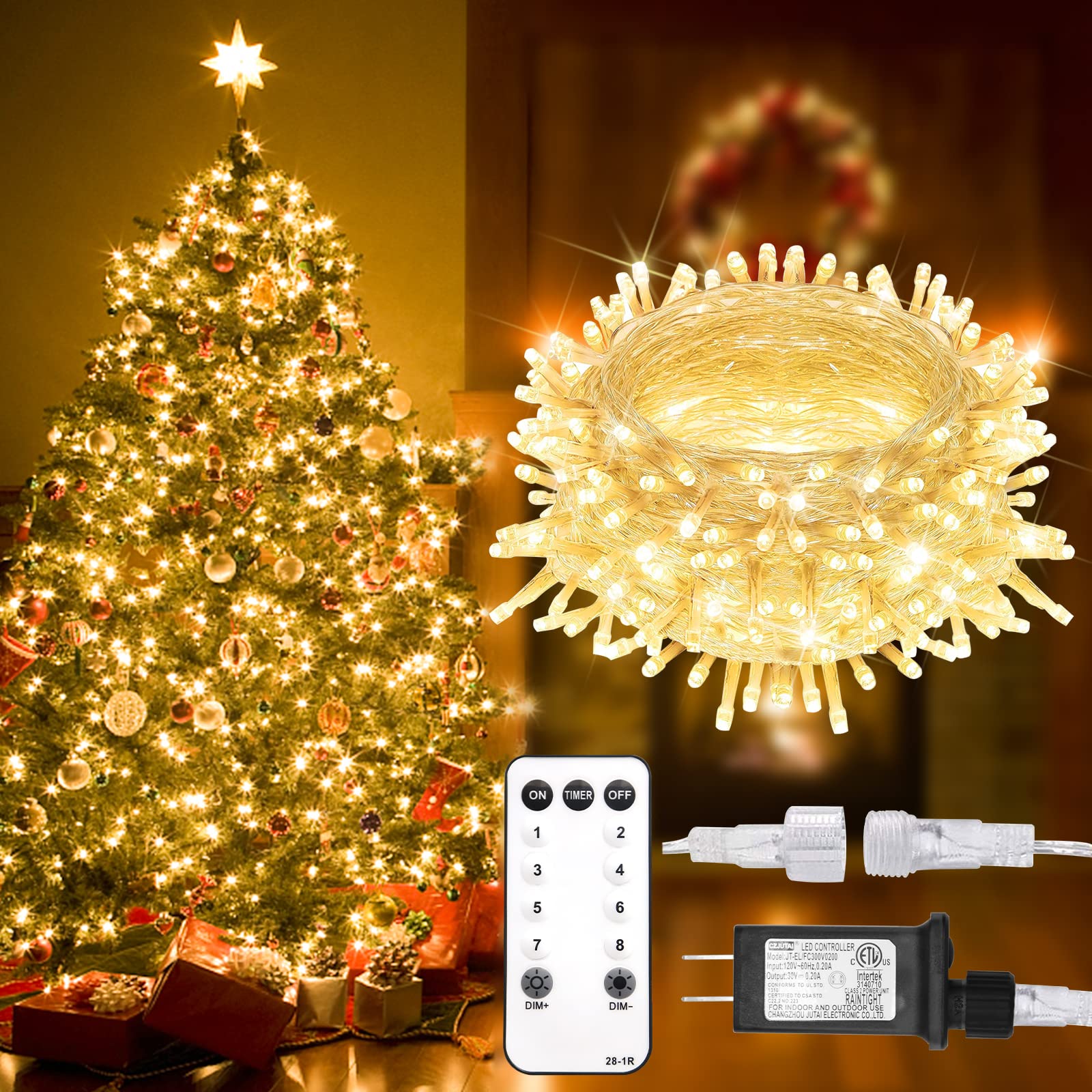 Luces Navideñas Suddus 200 Led Para Exteriores, Impermeables, 20 M - Venta Internacional. $880