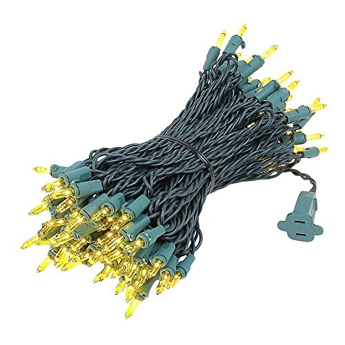 Juego De Miniguirnaldas De Luces Navideñas, 100 Unidades, Color Amarillo - Venta Internacional. $647