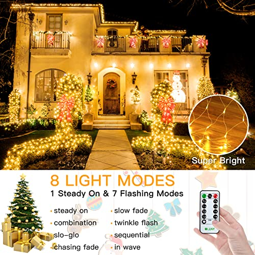 Foto 4 pulgar | Luces Navideñas Ollny 200 Led, 3 X 2 M, Impermeables Para Exteriores - Venta Internacional.