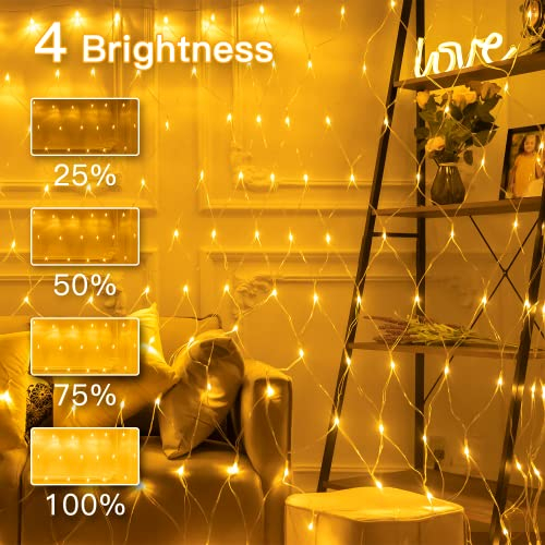 Foto 4 | Luces Navideñas Ollny 200 Led, 3 X 2 M, Impermeables Para Exteriores - Venta Internacional.