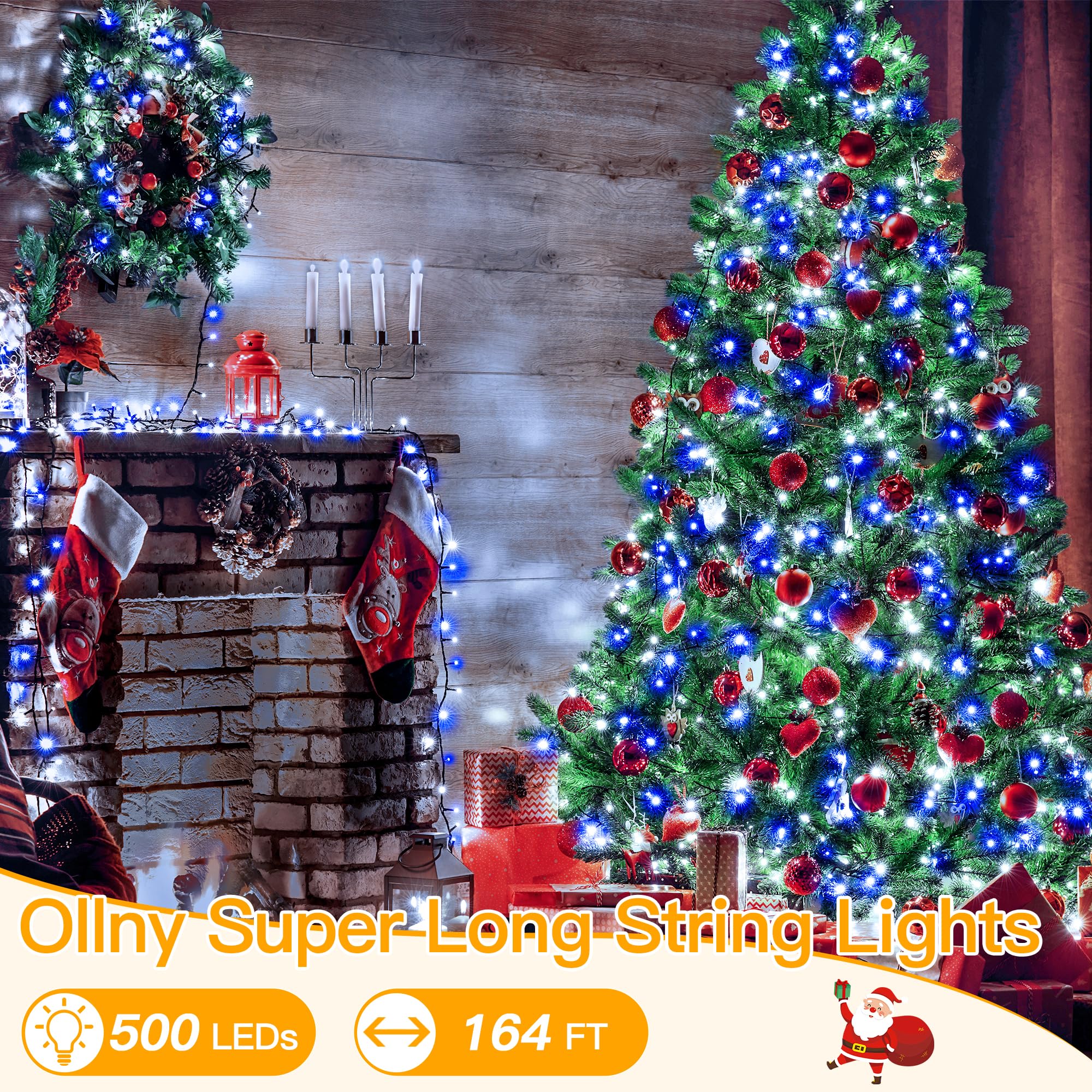 Foto 2 | Luces Navideñas Ollny 500 Led 50 M Multicolor Con Control Remoto - Venta Internacional.