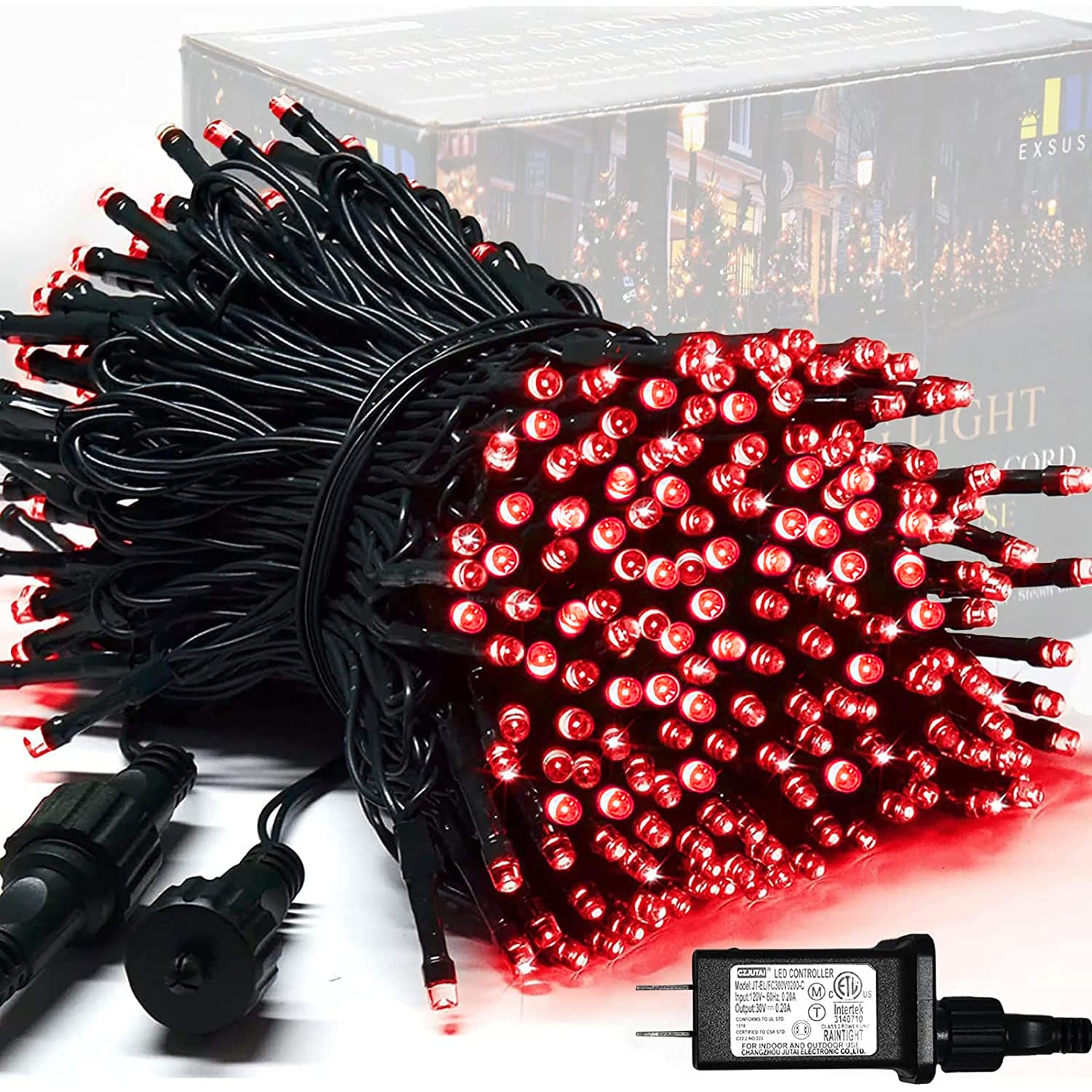 Foto 1 | Guirnalda De Luces Navideñas Jmexsuss 250 Led Rojas 28 M Resistente Al Agua - Venta Internacional.