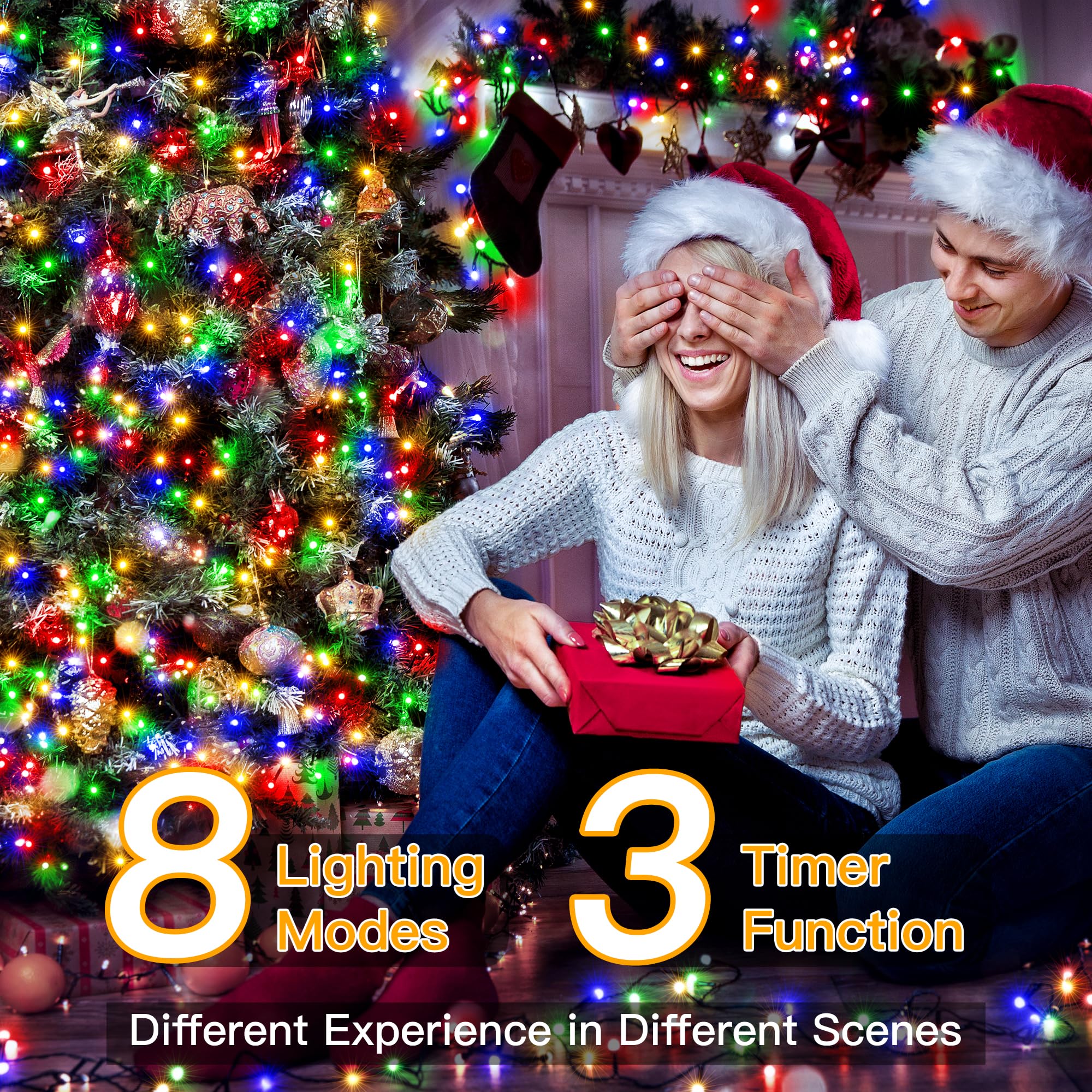 Foto 4 pulgar | Luces Navideñas Ollny 500 Led 50 M Multicolor Con Control Remoto - Venta Internacional.