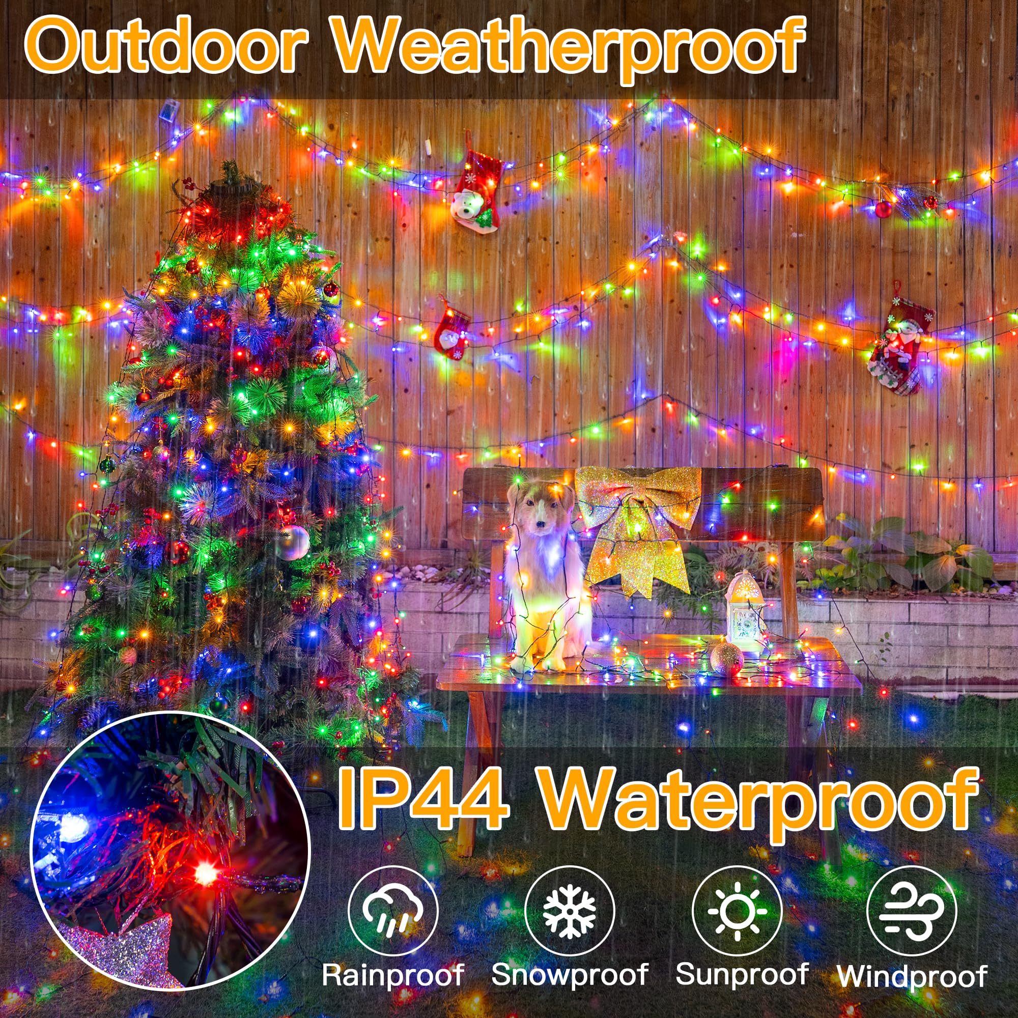 Foto 6 pulgar | Luces Navideñas Ollny 500 Led 50 M Multicolor Con Control Remoto - Venta Internacional.