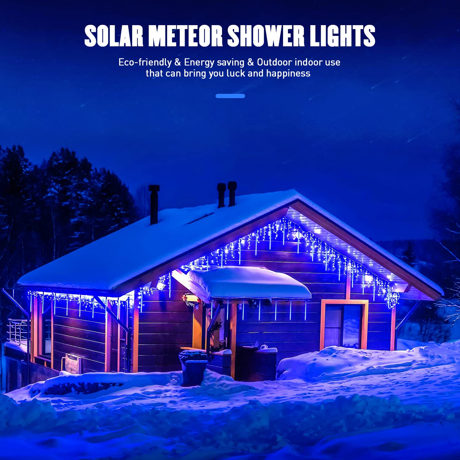 Foto 6 | Luces Navideñas Solares Jmexsuss Blue Meteor Shower - Venta Internacional.