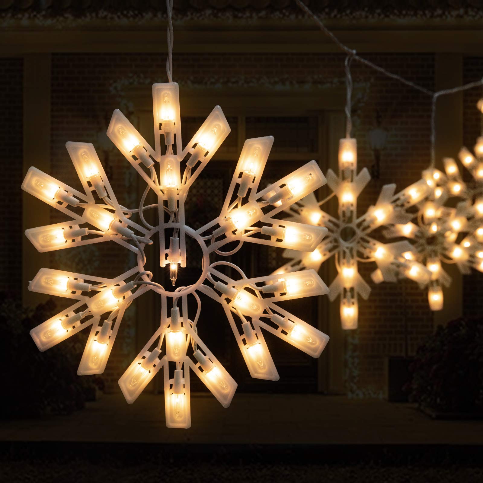 Foto 2 | Luces Navideñas Minetom Snowflake, 9 Pies, 100 Led - Venta Internacional.