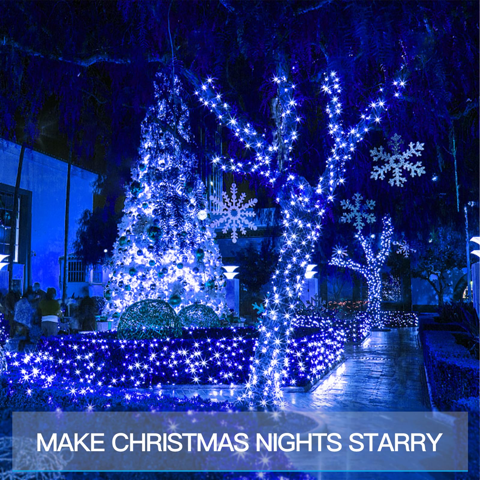 Foto 6 pulgar | Luces Led Navideñas Suddus Blue 200 20 M Impermeables - Venta Internacional.