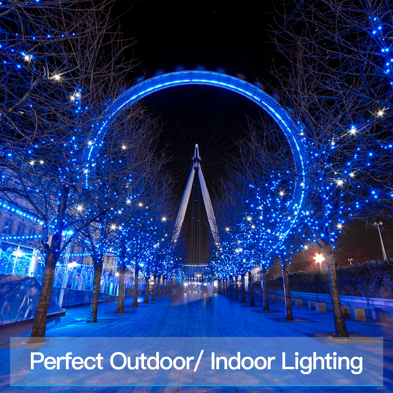 Foto 8 pulgar | Luces Led Navideñas Suddus Blue 200 20 M Impermeables - Venta Internacional.