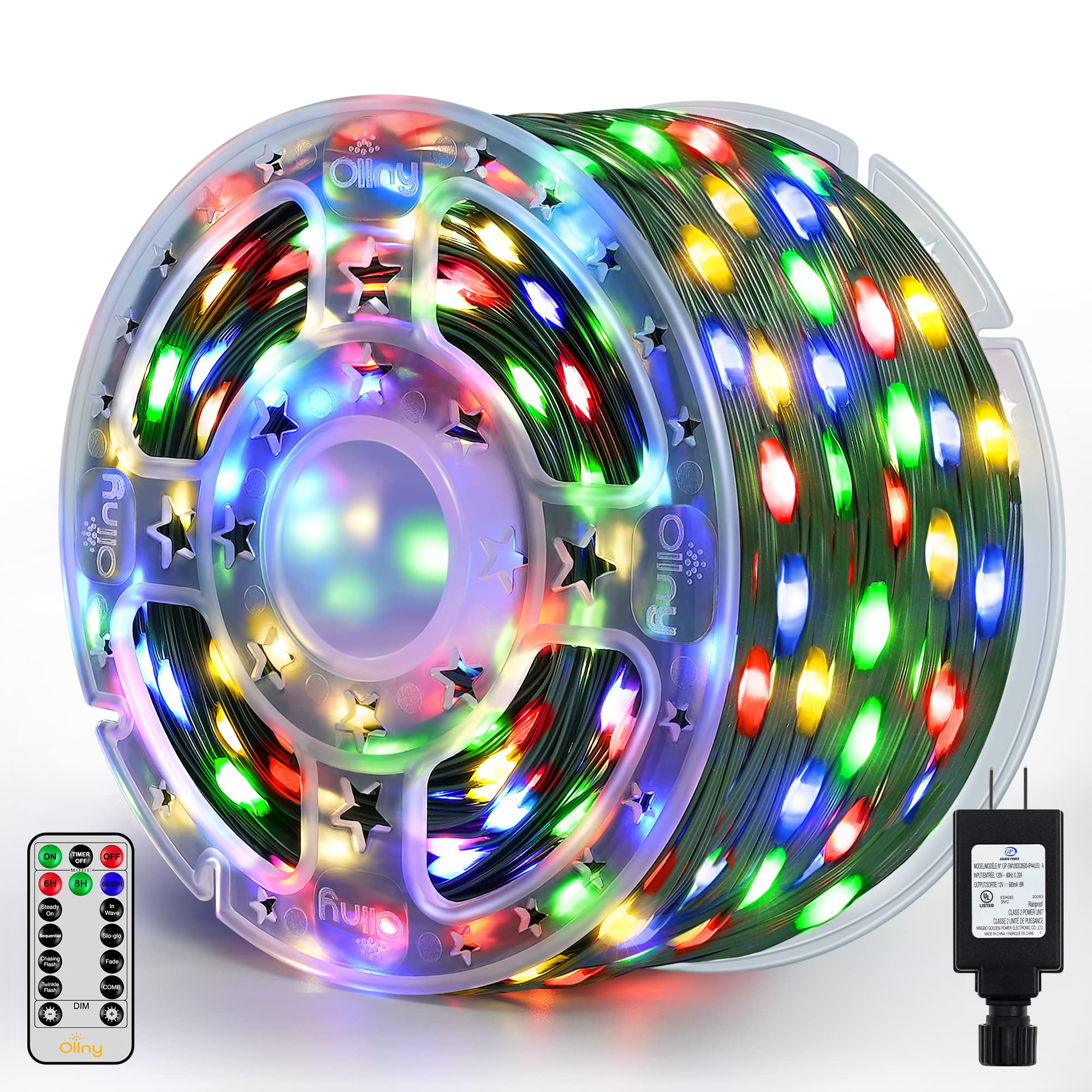 Foto 1 | Luces Navideñas Ollny 800 Led 80 M Ip67 A Prueba De Agua Con Mando A Distancia - Venta Internacional.