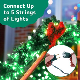 Foto 5 | Luces Navideñas Prextex 100 Led Verdes De 6 M Para Interiores Y Exteriores - Venta Internacional.