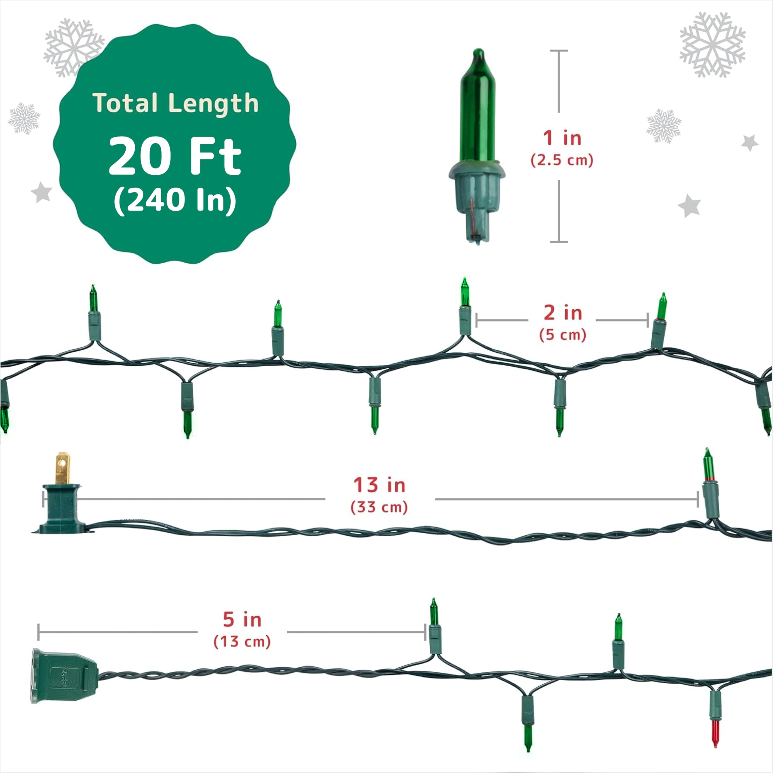 Foto 6 | Luces Navideñas Prextex 100 Led Verdes De 6 M Para Interiores Y Exteriores - Venta Internacional.