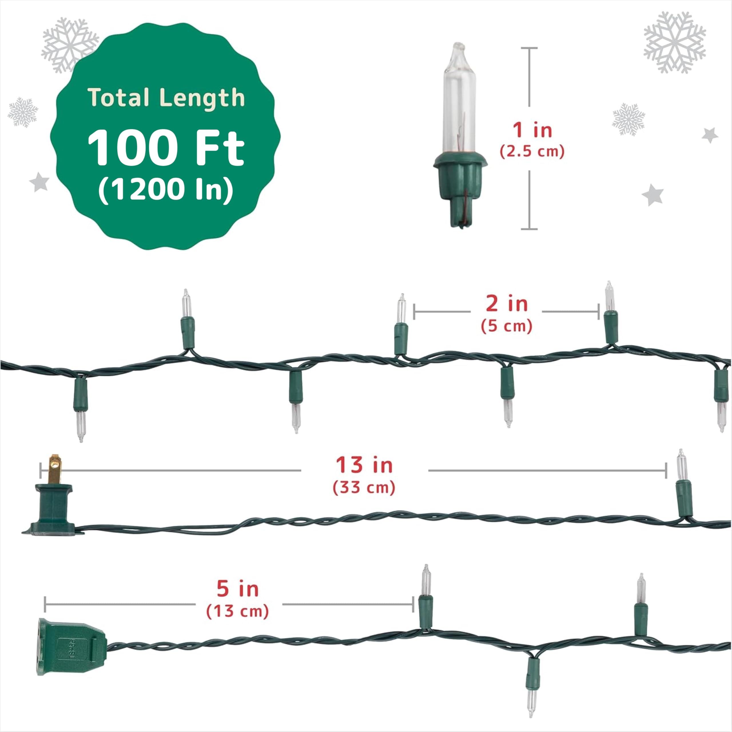 Foto 7 pulgar | Luces Navideñas Prextex 500, Transparente, Blanco Cálido, 30 M - Venta Internacional.